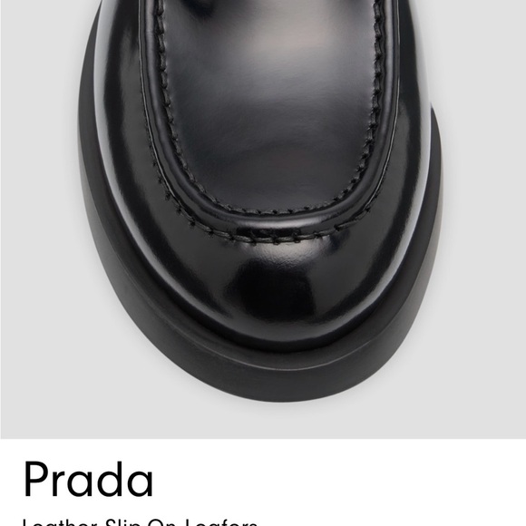 💎Authentic💎 Prada woman’s slip on Black Loafers Like New - Picture 12 of 13